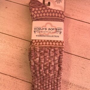 WORLD'S SOFTEST Weekend Collection Cozy Knit Socks